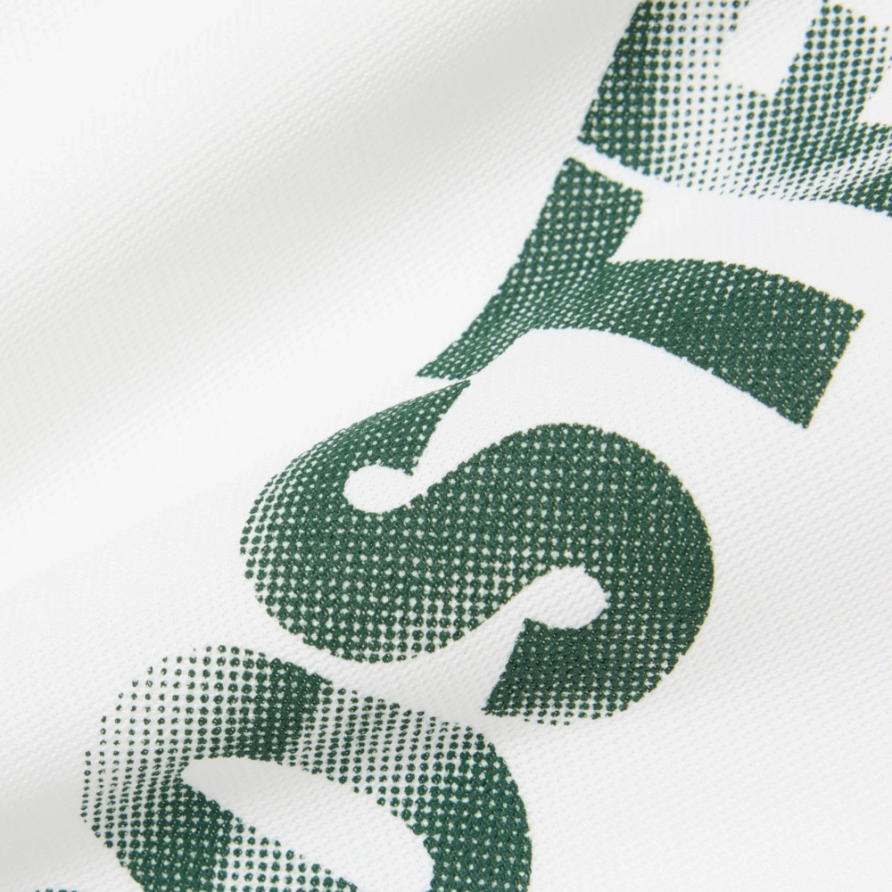 Теннисная футболка Lacoste Sport Printed Colour-Block - white/green/fuchsia pink