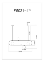 Подвесной светильник Moderli V6031-4P Krona