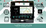 Магнитола для Toyota Land Cruiser 200 2007-2015 (экран климата внизу) - Vaycar VA77-0381-2K на Android 13, Быстрая, 2K QLED, CarPlay,4G SIM-слот