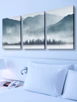 Картина Туманная вершина модульная 50x70см 3шт.