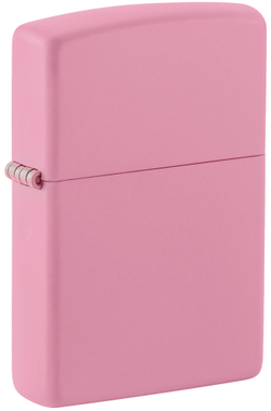 Зажигалка Zippo Pink Matte с покрытием Pink Matte, латунь/сталь, розовая, матовая, 36x12x56 мм
