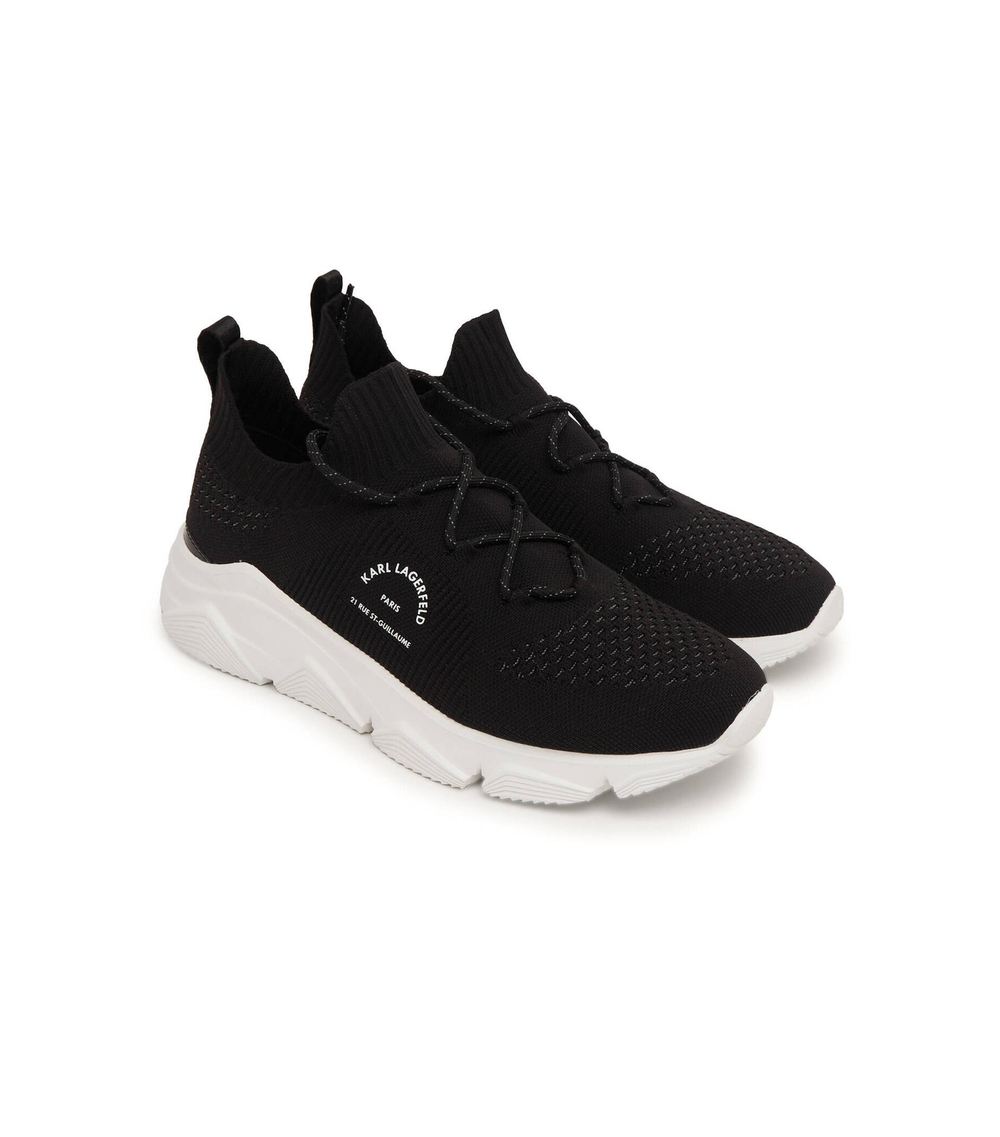 Кроссовки VERGER Maison Karl Knit Lo Karl Lagerfeld - черный(KL51638)