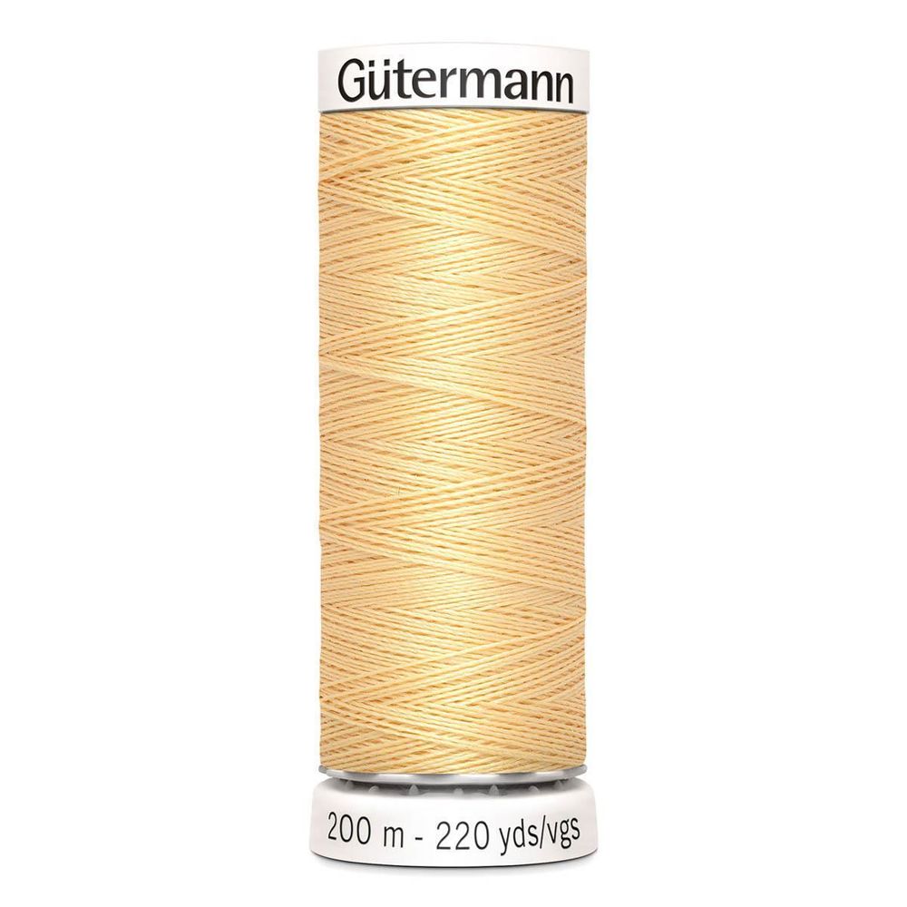 Нитки универсальные Gutermann Sew-all 100 (200 метров), 5 кат. | 003 кремово-желтый