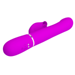 Лиловый вибратор-кролик 22,7см с вращением бусин Pretty Love Twinkled Tenderness Falin BW-500012