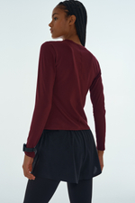 Спортивный топ DryMove™ — длинные рукава, приталенный крой - H&M