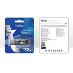 Флеш-диск 32 GB NETAC U351, USB 3.0, черный, NT03U351N-032G-30BK