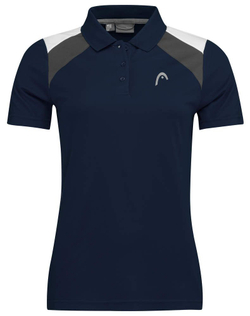 Женское поло Head Club 22 Tech W - dark blue