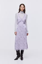 Жаккардовое платье с кружевными вставками - H&M