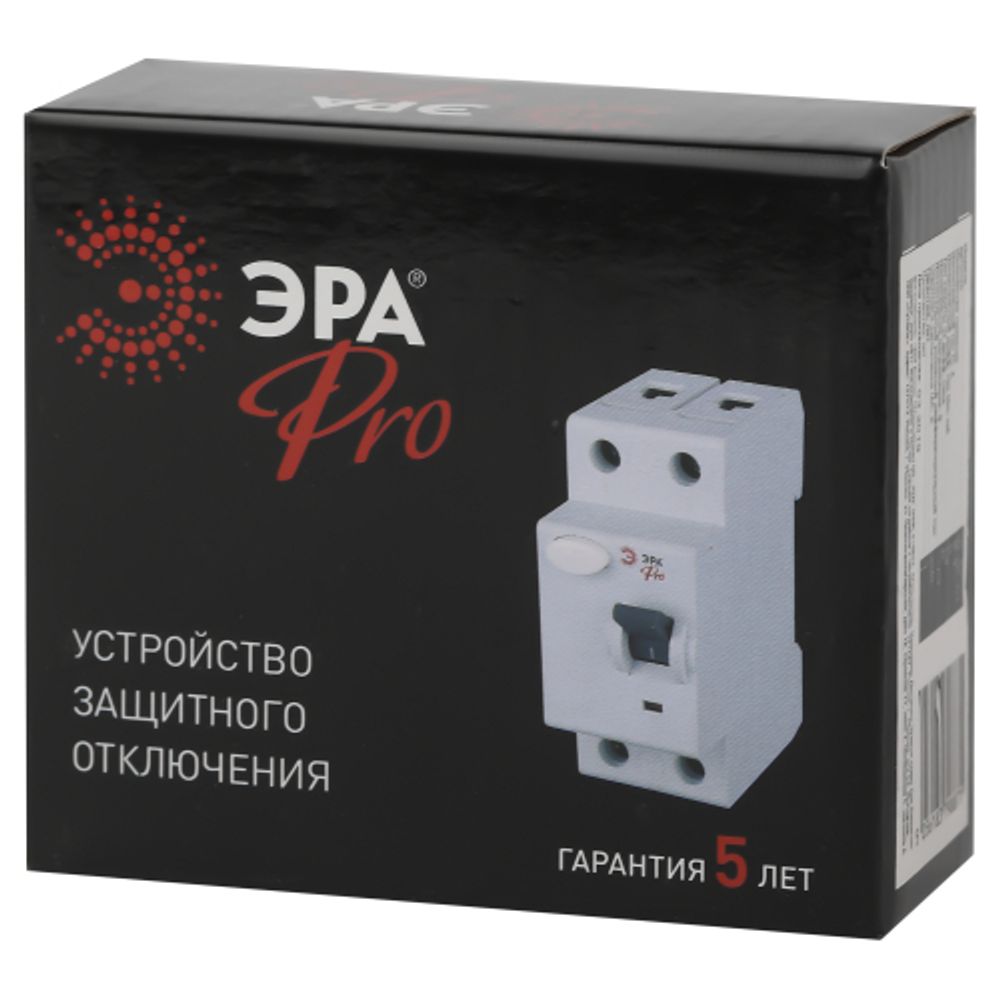 УЗО ЭРА PRO NO-902-153 ВД1-63S 2P 32А 100мА тип S (АC) электромеханическое | УЗО