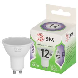 Лампа светодиодная ЭРА GREEN LINE LED MR16-12W-865-GU10 GL 12Вт софит холодный свет GU10 | Лампы cветодиодные Точечные (Софиты) (MR, PAR)