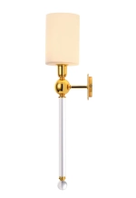 Бра Crystal Lux MIRABELLA AP1 GOLD/WHITE 0420/401