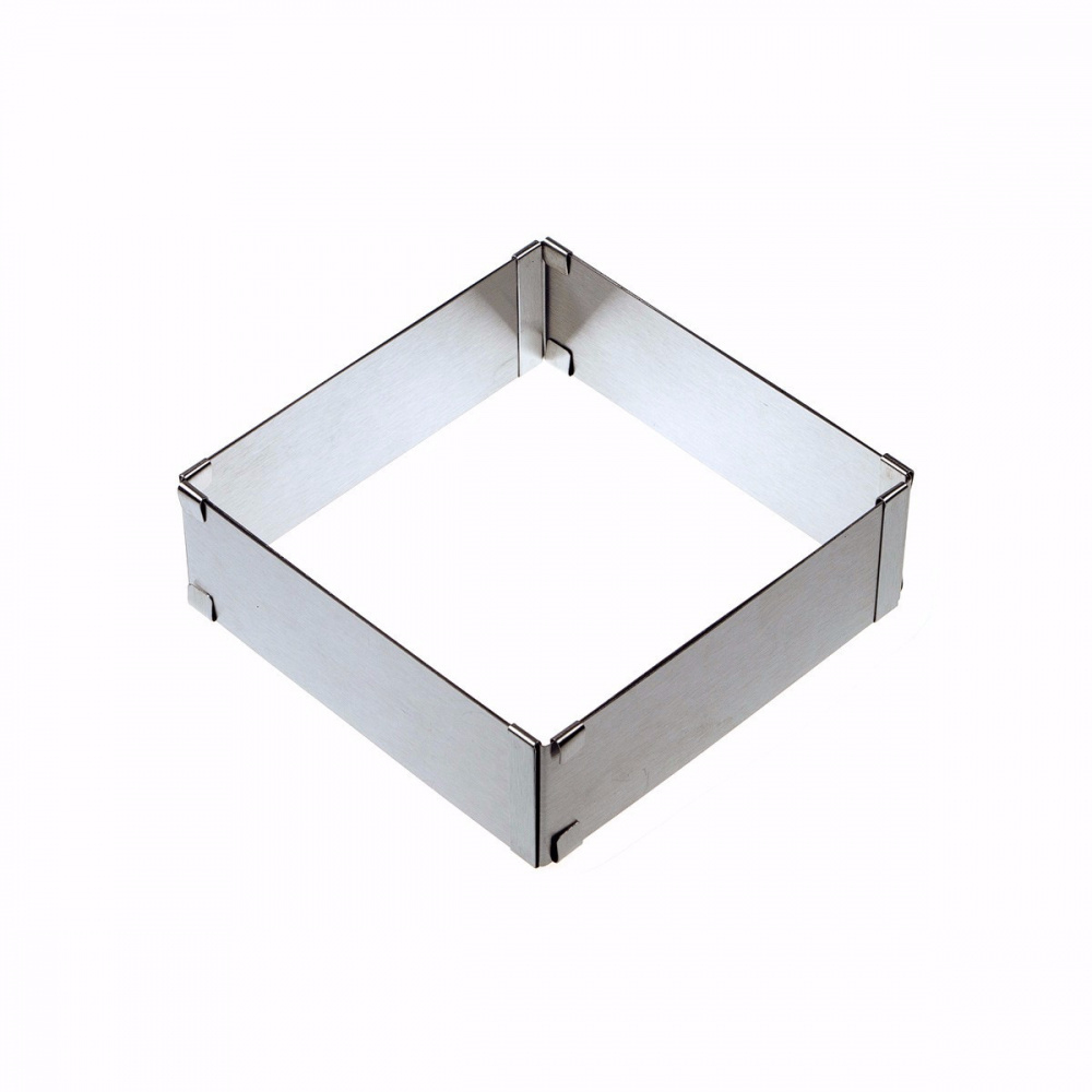 Форма металлическая раздвижная КВАДРАТ h10 10x18 см. (1 шт.)