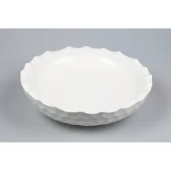 Салатник 2000 мл d 32,5 см h9,5 см Crush Honeycombs белый фарфор P.L. Proff Cuisine [1]