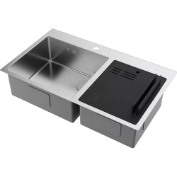 Кухонная мойка Omoikiri Akisame 86-2-Side-LG