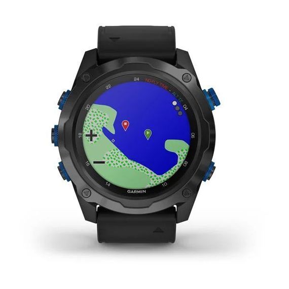 Комплект умные часы - дайвинг компьютер Garmin Descent MK2i DLC-покрытием и черным ремешком + датчик Descent T1