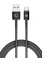 Кабель USB-A to Type-C Gurdini Braided Data Cable 5A 1m черный