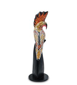 Decor and Gift 23-030-02 Н-р статуэток из трех «Какаду» дерево+стекл.мозаика (50,40,30 см)