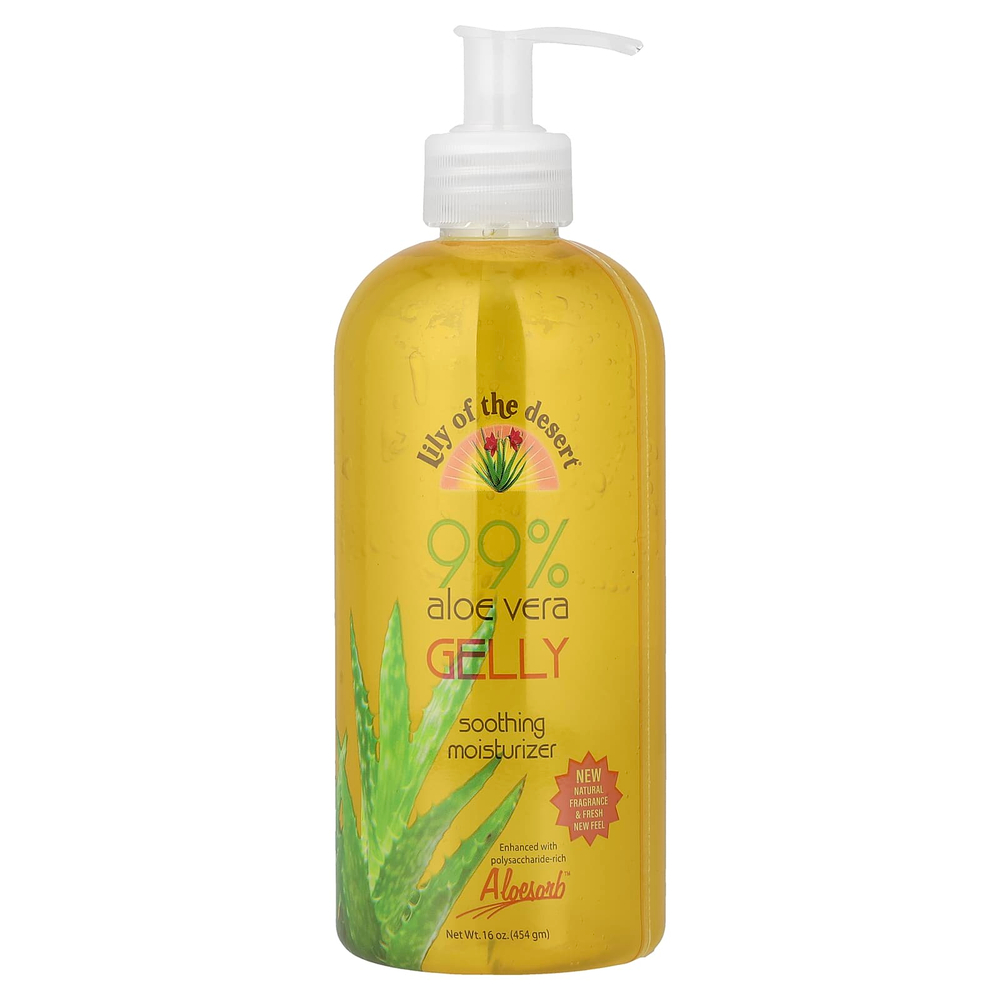 Lily of the Desert, 99% алоэ вера, успокаивающее увлажняющее средство, 454 г (16 унций)