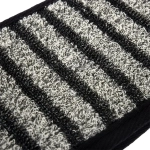 Мочалка «Мужская» лента, 10х60 см (10х74 см с ручками), medium/soft, чёрно-серая, для бани и сауны «Банные штучки»/ 30