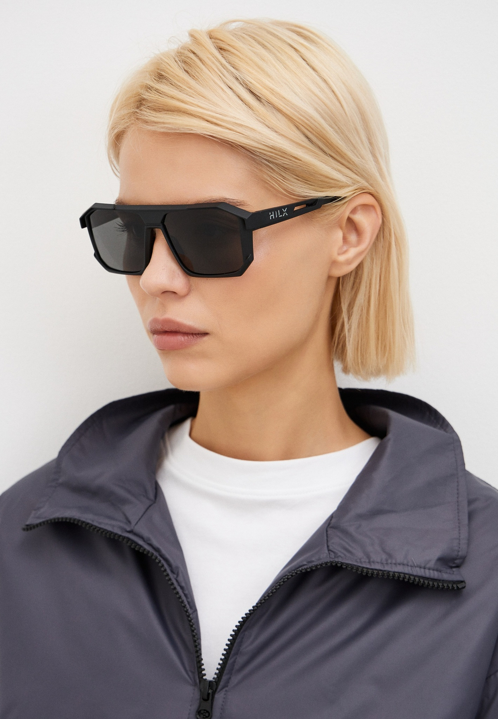 Спортивные очки HILX Juggernaut / Matt Solid Black / Black Polarized Lens