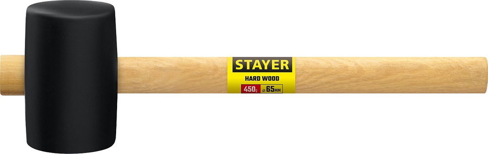 STAYER 450 г, чёрная резиновая киянка (20505-65)