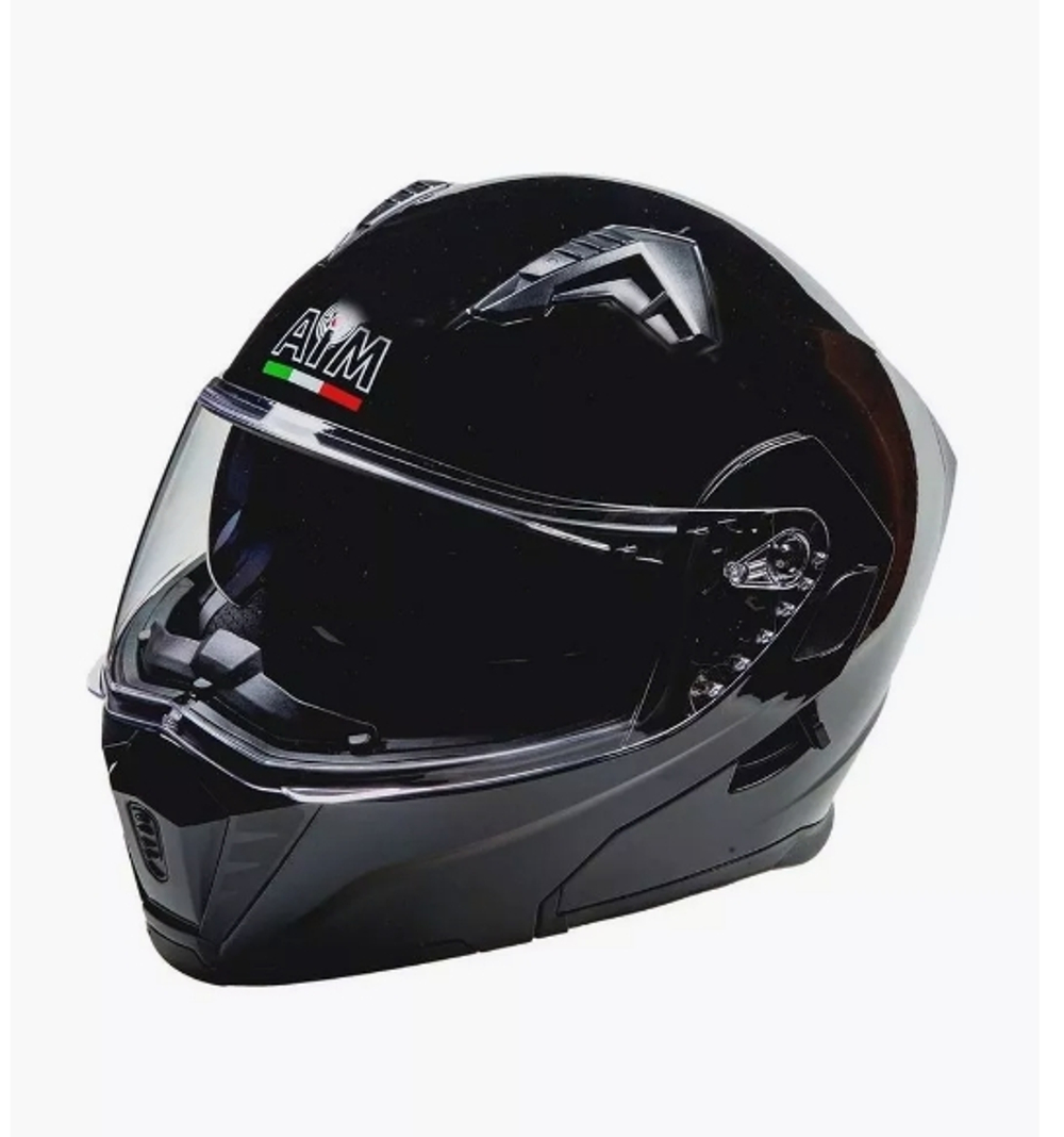 Шлем модуляр AiM JK906 Black Glossy, XXL