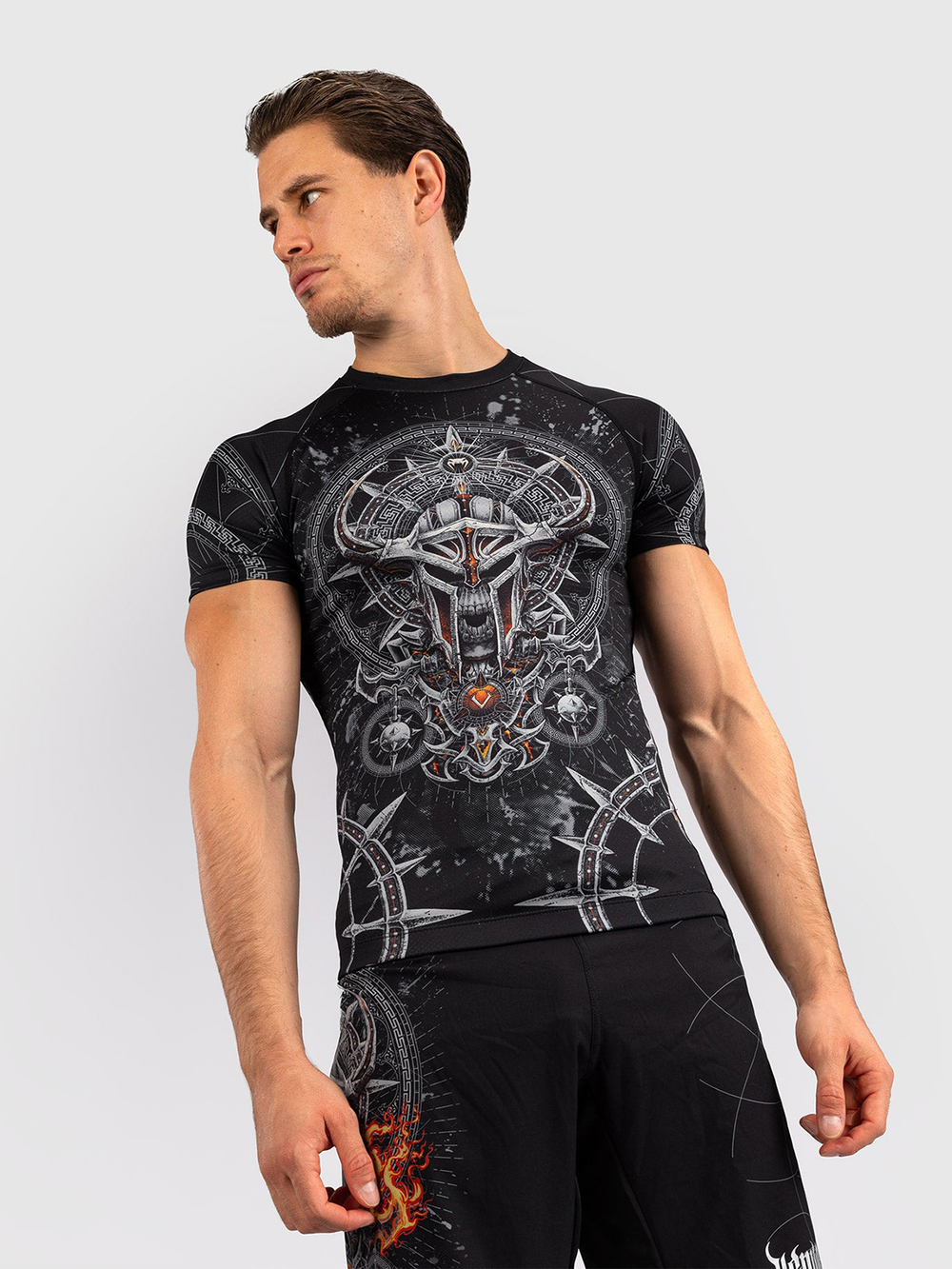 Рашгард Venum Gladiator 5.0 Black/Silver S/S