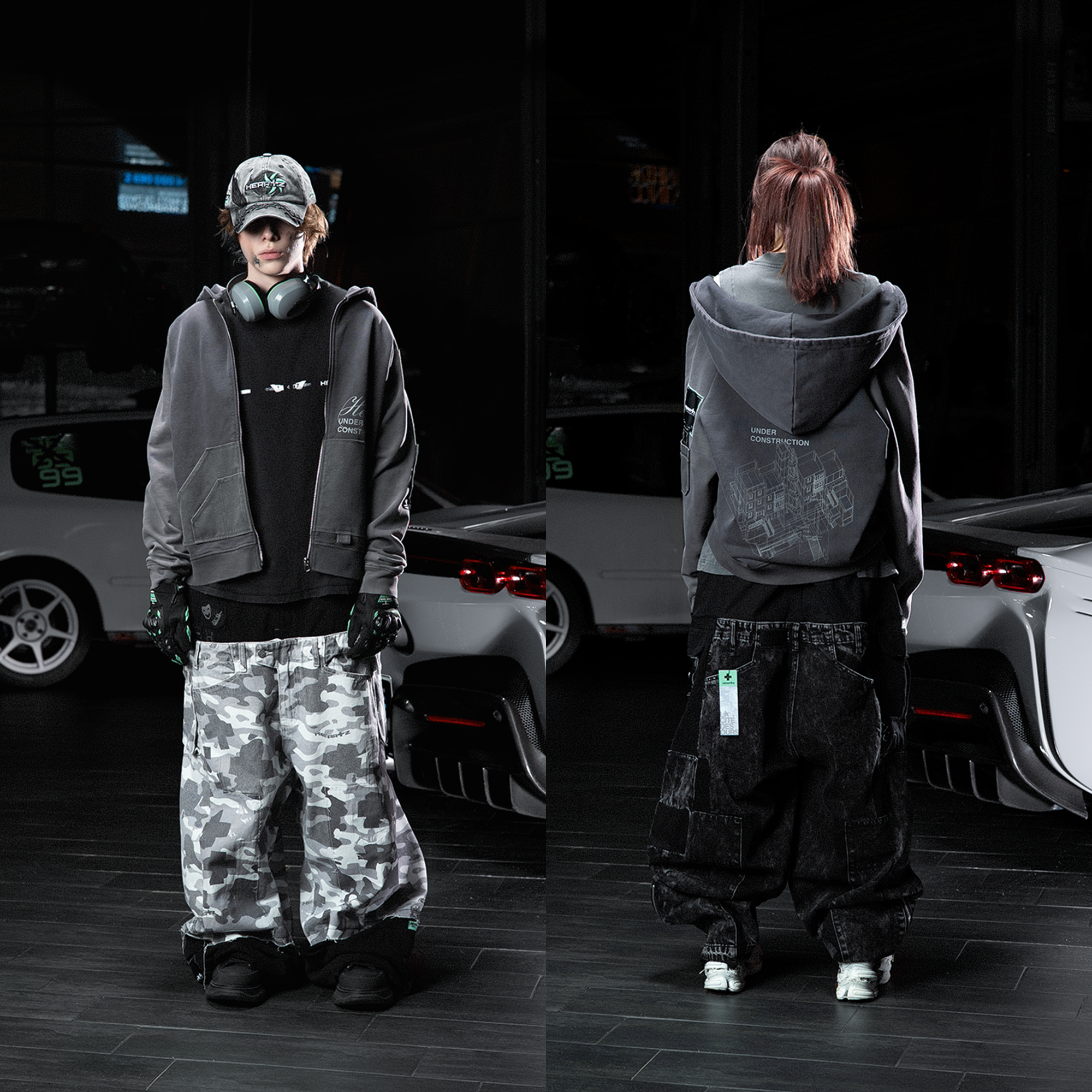 «Construction Site» Zip-Hoodie