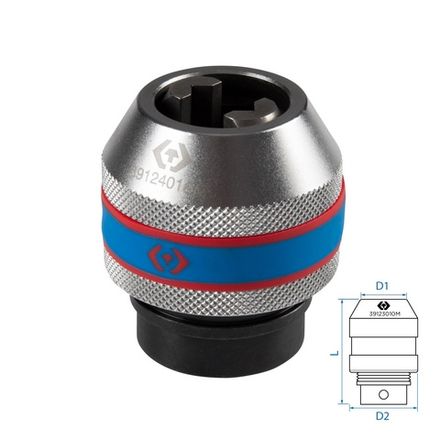 Цена на KING TONY (39124016M) Держатель метчика М20-М27, 1/2"