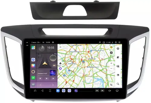Магнитола для Hyundai Creta 2016-2021 - Kuberg OL-1701 QLed+2K, Android 13, Быстрейшая, CarPlay, 4G SIM-слот
