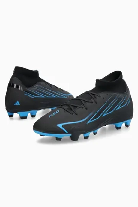 Бутсы adidas F50 Club Hyperfast Mid FG/MG - черный
