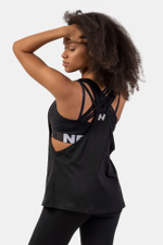 Майка SLEEVELESS LOOSE CROSS BACK TANK TOP "FEELING GOOD" 419 Черная