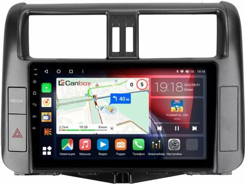 Магнитола для Toyota Land Cruiser Prado 150 2009-2013 (взамен 7" навигации) - Canbox 9-2750 Qled, Android 10, Быстрая, SIM-слот