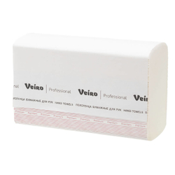 Бумажные полотенца W-сложения в пачках Veiro Professional Premium двухслойные (21 пачка по 150 л)