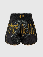 Шорты тайские Venum Serpenti Black/Silver/Gold