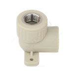 Угольник PP-R комбинированный серый Дн 25х1/2" ВР с креплением VALFEX 10120025Г