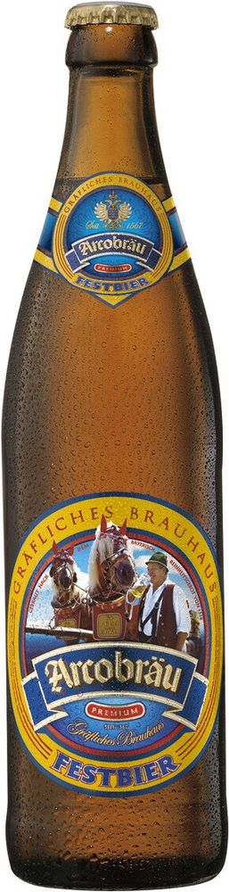 Пиво Аркоброй Фестбир / Arcobrau Festbier 0.5л - стекло