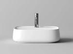 Раковина подвесная Ceramicanova Источник (Fonte) с отверстием под смеситель, 500x425x145, белый, CN5051