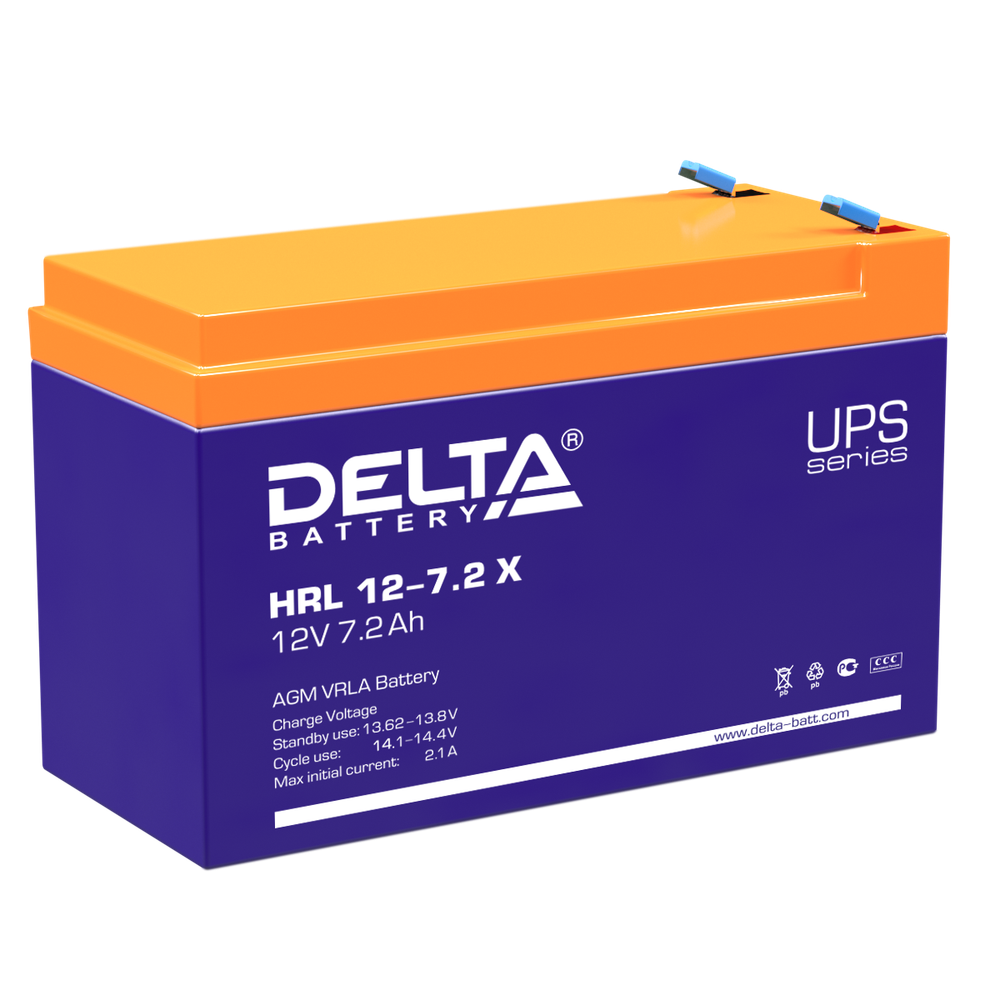 Аккумуляторные батареи DELTA HRL 12-7.2 X
