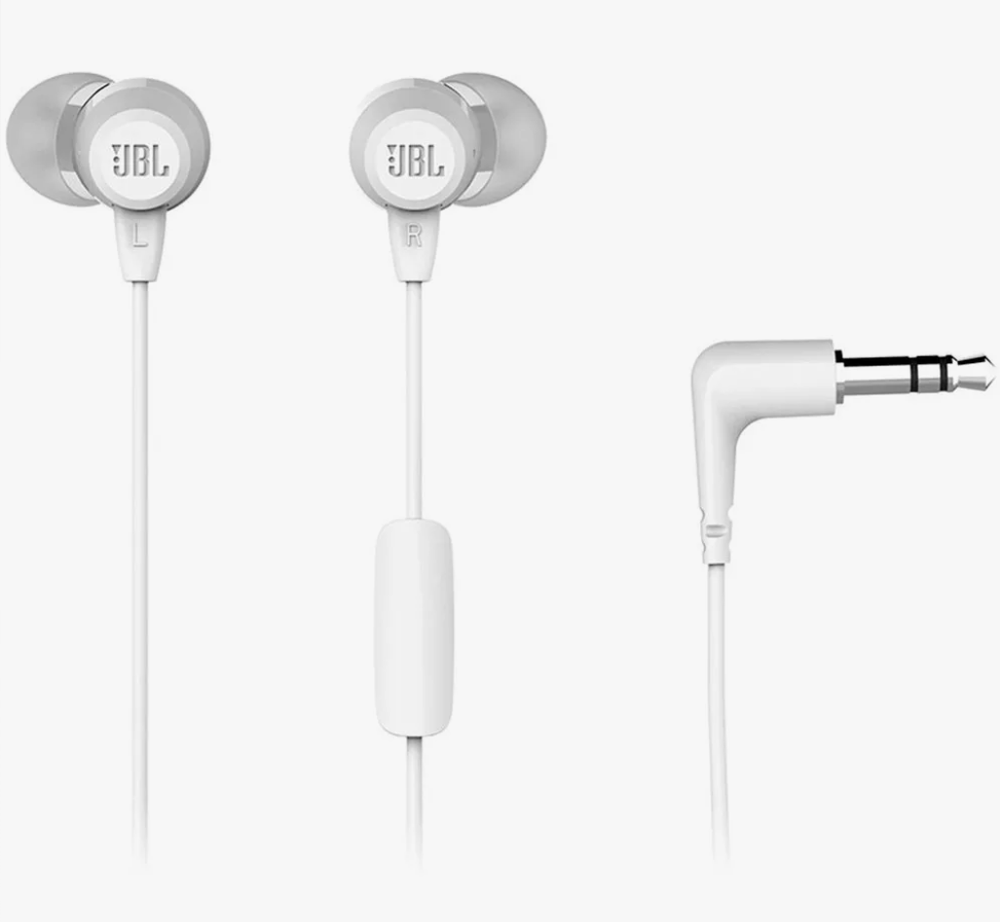 Проводные наушники JBL C50HI - белые