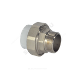 Муфта PP-R комбинированная разъемная белая Дн 25х3/4" НР усиленная VALFEX 10156020У