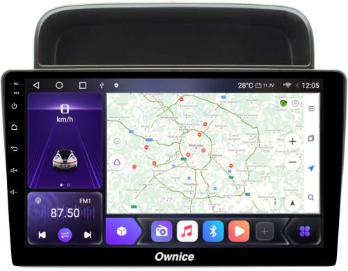 Магнитола для Toyota Land Cruiser 100, Lexus LX470 1998-2002 (климат на ШГУ) - Kuberg SF-1698-3 QLed, Android 12, Быстрая, CarPlay, 4G SIM-слот