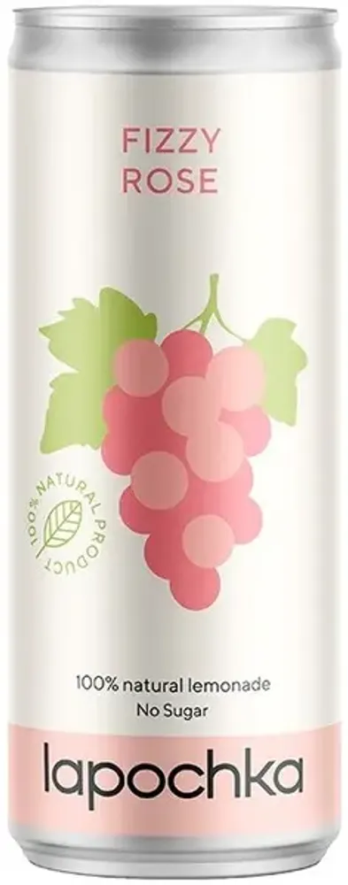 Газированный напиток Лапочка Физзи Розе / Lapochka Fizzy Rose 0.33 - банка
