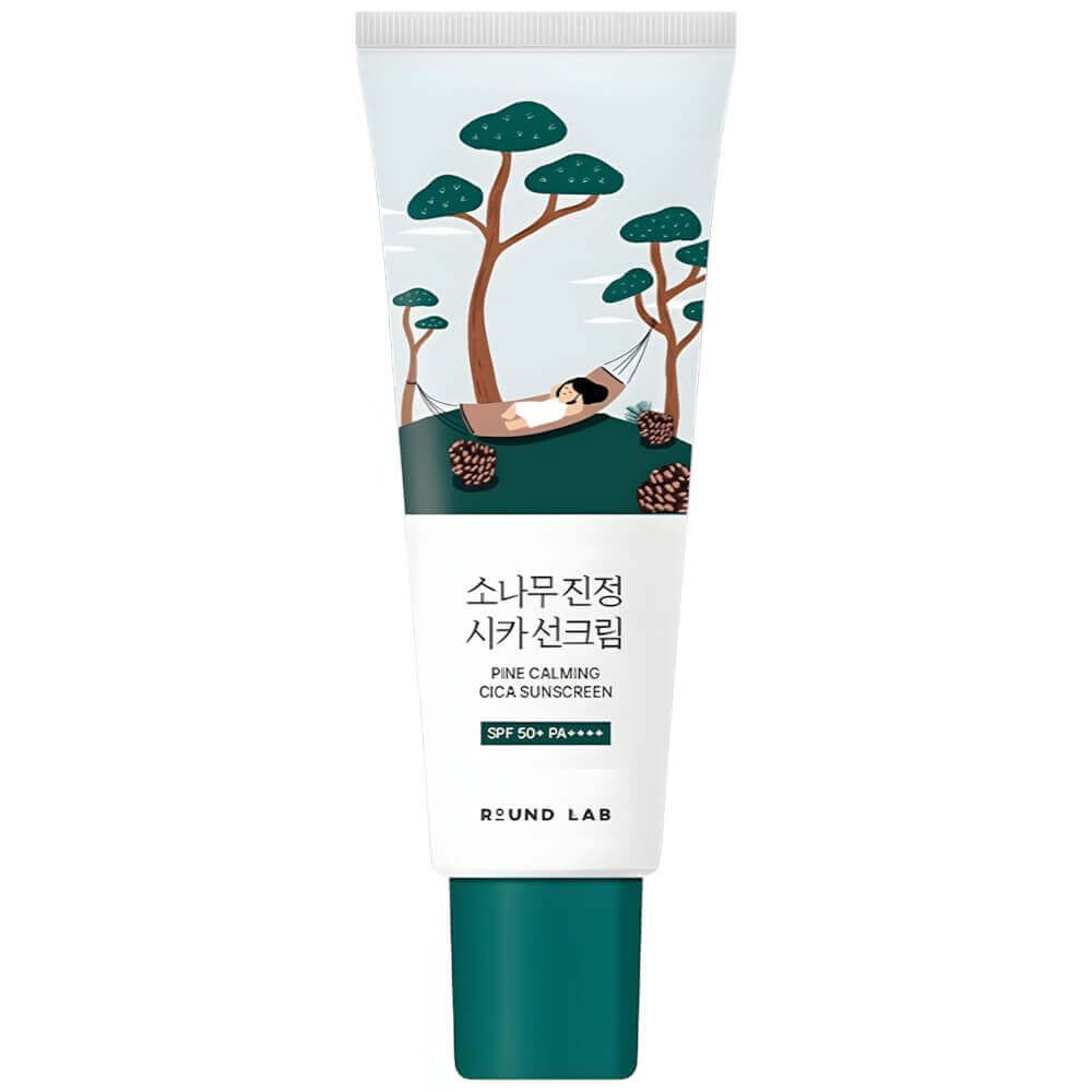 Солнцезащитный крем для проблемной кожи Round Lab Pine Calming Cica Sunscreen SPF50+ PA++++ 40 мл