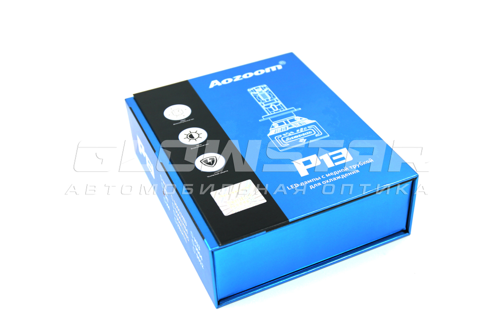 Aozoom P13 H7 с вентилятором 12V 100W 11000Lm (комплект, 2шт)