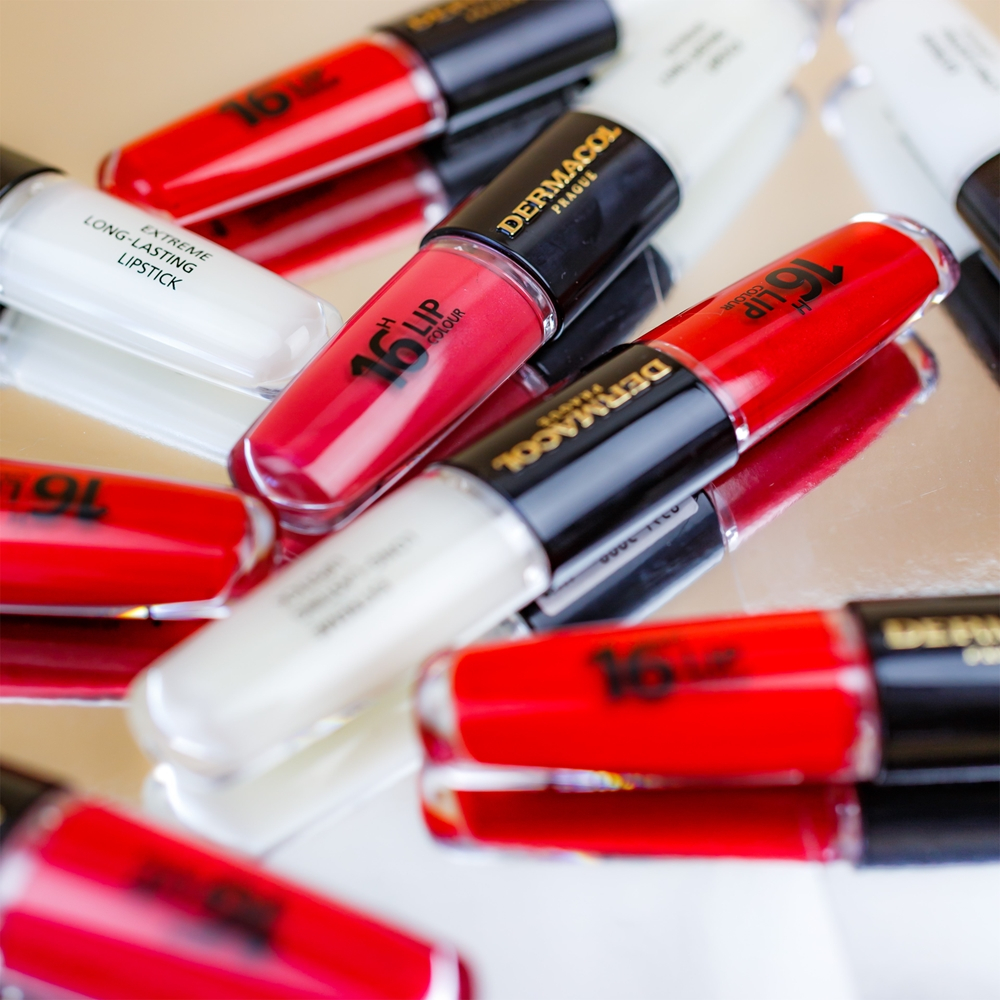 Dermacol 16H Lip Colour - Долговременная помада и блеск для губ оттенок 22, 2 ml
