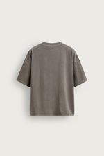 БАЗОВАЯ ФУТБОЛКА RELAXED FIT С ЭФФЕКТОМ ПОТЕРТОСТИ — ZARA