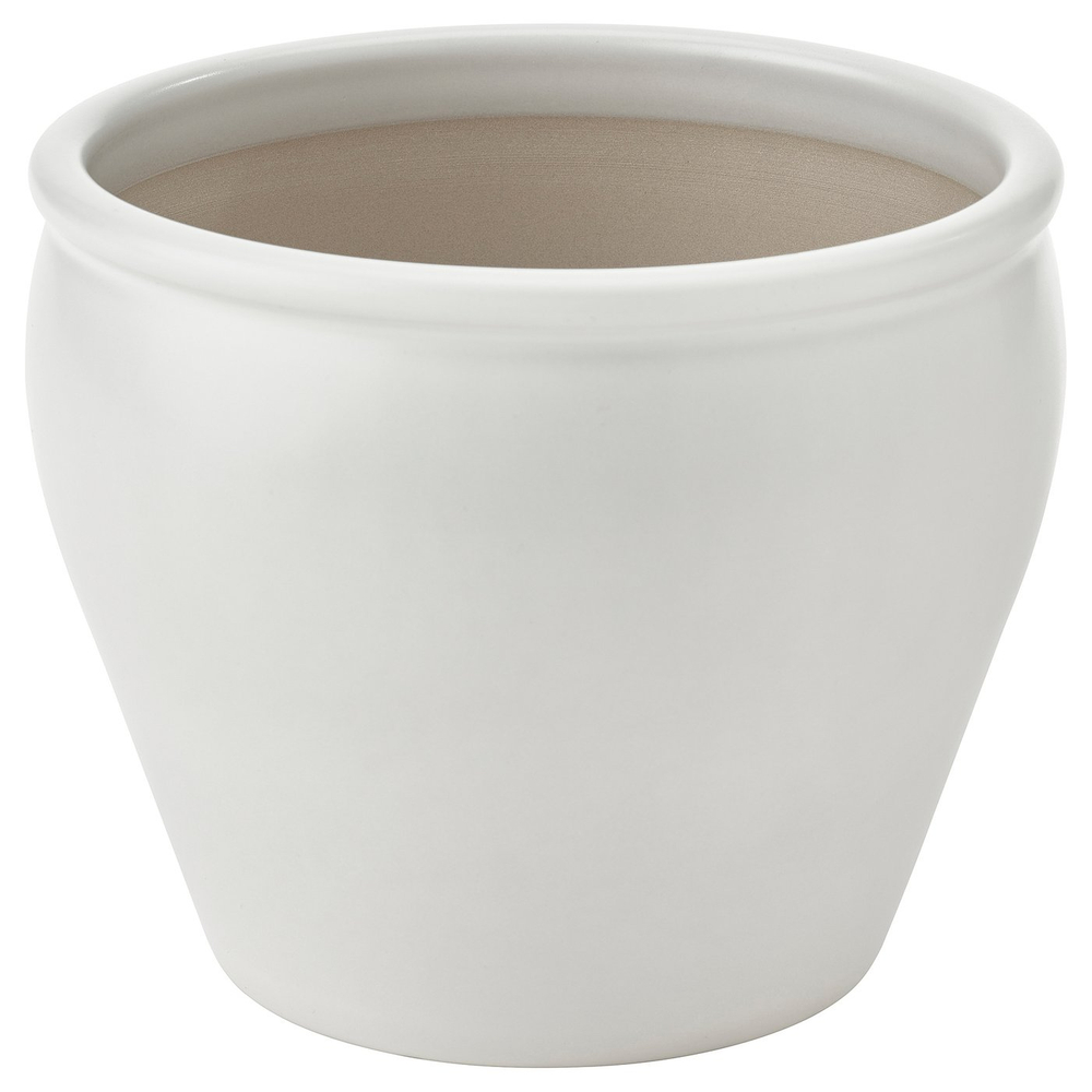 IKEA AMBRARÖNN  (ИКЕА АМБРАРЁНН)  -  Кашпо - для дома и улицы/белый 15 см