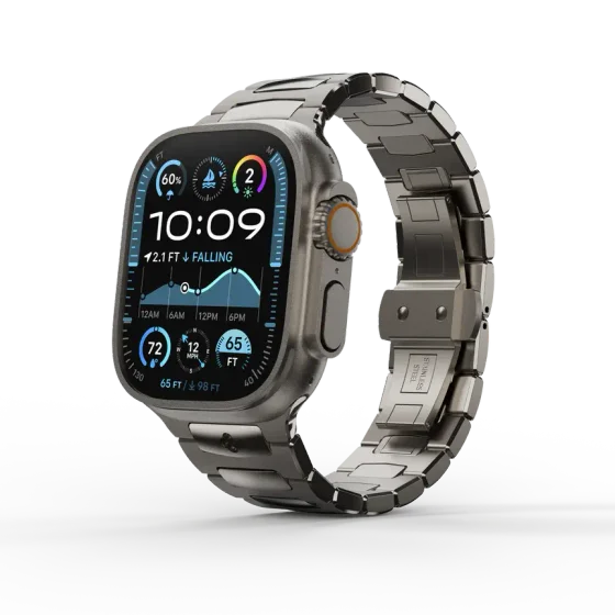 Ремешок для Apple Watch 49/46/45 - ROYAL II Серый/Сталь