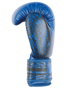 Перчатки боксерские ODIN, ПУ, синий, 8 oz